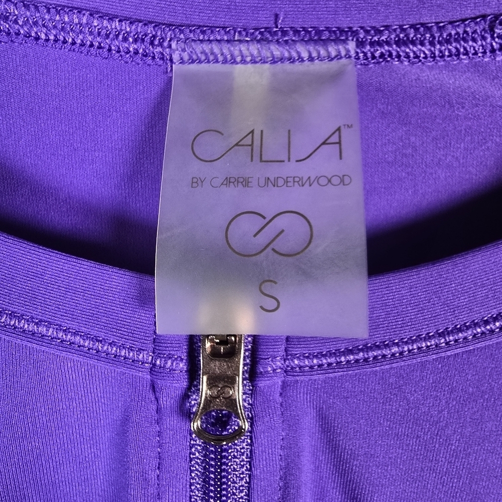 NWOT Calia By Carrie Underwood Purple Long Sleeve Quarter Zip Pullover Size S - Picture 4 of 9